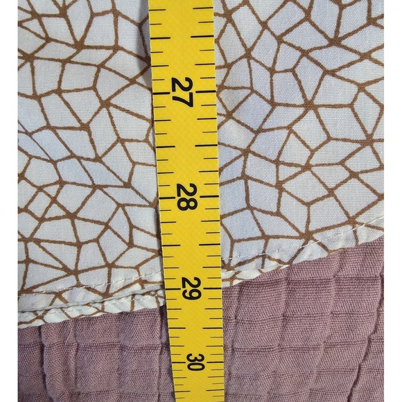 Howler Brothers Aransas Button Shirt Men Medium Beige Short Sleeve Geometric AOP - Picture 7 of 7